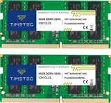 Timetec 32GB KIT (2x16GB) DDR4 3200MHz (PC4-3200AA) PC4-25600 SODIMM L