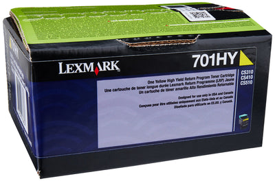 Lexmark 70C1HY0 Yellow High Yield Return Toner
