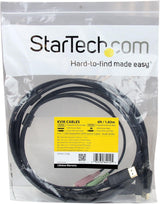 StarTech.com 6ft 4-in-1 USB DisplayPort KVM Switch Cable w/Audio & Mic