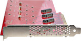 StarTech.com Quad M.2 PCIe Adapter Card, PCIe x16 to Quad NVMe or AHCI