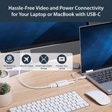 StarTech.com USB C to HDMI 2.0 Adapter with Power Delivery - 4K 60Hz U