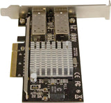 StarTech.com 10G Network Card - 2X 10G Open SFP+ Multimode LC Fiber Co
