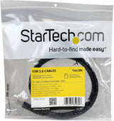 StarTech.com 1m 3 ft Certified SuperSpeed USB 3.0 A to B Cable Cord -