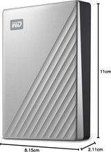 WD 5TB My Passport Ultra for Mac Silver Portable External Hard Drive