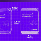 Western Digital 4TB WD Purple Surveillance Internal Hard Drive HDD - S