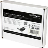 StarTech.com 10G Network Card - 2X 10G Open SFP+ Multimode LC Fiber Co