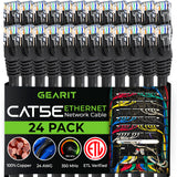 Câble Patch CAT5E Noir Anti-Accroc de 7,6 m