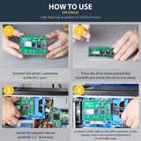 StarTech.com M.2 SSD to 2.5in SATA Adapter Converter with Open Frame H