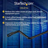 StarTech.com Horizontal Cable Lacing Bars 2 IN Offset - 10 Pack