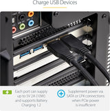 Carte PCIe USB 4 ports StarTech.com, USB 3.2 5 Gbit/s, carte PCI Express avec