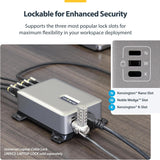 StarTech.com 4-Port USB-C Charging Station, 240W GaN Charger Block for