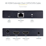 StarTech.com 4K HDMI Extender Over CAT5/CAT6 Cable, 4K 60Hz HDR Video