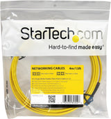 StarTech.com 4m Fiber Optic Cable - Single-Mode Duplex 9/125 LSZH Fibe