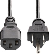 StarTech.com 10 ft 14 AWG Computer Power Cord - NEMA5-15P to C13 - Pow