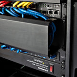 StarTech.com 2U Horizontal Finger Duct Rack Cable Management Panel wit