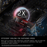 SANDISK 1TB Optimus GX PRO 8100 SSD NVMe PCIe 5.0 - M.2 2280, Jusqu'à 14 000 Mb/s