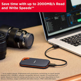 SanDisk 4TB Extreme PRO Portable SSD - Jusqu'à 2000MB/s - USB-C, USB 3.2