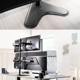Support de bureau premium pour quatre écrans 30 pouces