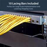StarTech.com Horizontal Cable Lacing Bars 2 IN Offset - 10 Pack