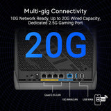 ASUS RT-BE86U BE6800 Dual-Band WiFi 7 Router, Supports 4096-QAM, MLO,
