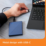 WD 2TB My Passport Ultra Bleu, Disque dur portable, HDD externe, incl