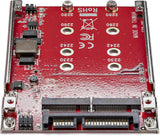 StarTech M.2 to SATA Adapter for M.2 SATA SSDs, Dual Slot M2 Drive Hos