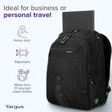 Targus Spruce EcoSmart Travel and TSA Checkpoint-Friendly Backpack, Bu
