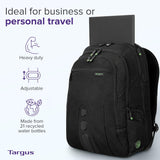 Sac à dos Targus Spruce EcoSmart de voyage et compatible avec les contrôles de sécurité, Bu