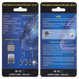 2 Pair RJ45 Ethernet Cable Combiner/Splitter Sharing Kit 2-in-1 (2 Cam