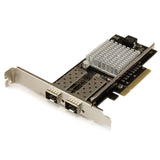 StarTech.com 10G Network Card - 2X 10G Open SFP+ Multimode LC Fiber Co