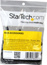 StarTech.com M5 x 12mm - Screws - 50 Pack, Black - M5 Mounting Screws