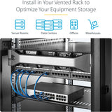 StarTech.com 2-Pack 1U Server Rack Shelf, Vented Rack Mount Cantilever