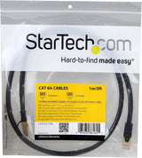 StarTech.com 3 ft CAT6a Ethernet Cable - 10 Gigabit Shielded Snagless