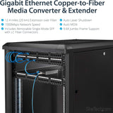 StarTech.com Singlemode (SM) LC Fiber Media Converter for 1Gbe Network