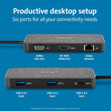 Station d'accueil Kensington SD1650P USB-C 4K avec alimentation pass-through de 100 W