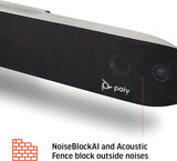 Poly - Studio X70 Video Bar for Large Conference Rooms Poly (Plantroni