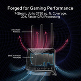 ASUS RT-BE86U BE6800 Dual-Band WiFi 7 Router, Supports 4096-QAM, MLO,