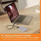 Western Digital WD MY Passport 2TB USB-C Grey Portable HDD