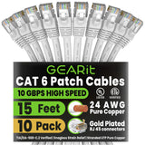 StarTech.com Câble Ethernet CAT6 de 1,8 m - Paquet de 10 - Vérifié ETL - Bleu