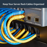 StarTech.com 1U High-density Brush Strip Cable Management Panel, Sturd