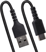 StarTech.com 20in (50cm) USB A to C Charging Cable, Coiled Heavy Duty