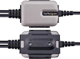 StarTech.com 2ft (60cm) 2-Port USB to Serial Adapter Cable, COM Retent