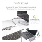 StarTech.com USB-C Multiport Adapter w/Attached USB-C to USB-A Dongle
