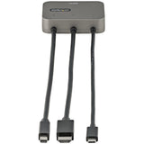 StarTech.com 3-in-1 Multiport to HDMI Adapter - 4K 60Hz USB-C, HDMI or