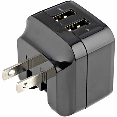 StarTech.com 2 Port USB Wall Charger - 17W Wall Charger Hub (2.4A & 1A