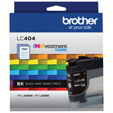 Cartouche d'encre noire Brother LC404BK – 750 pages