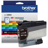 Cartouche d'encre noire Brother LC404BK – 750 pages