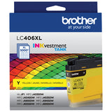 Brother LC406XLY Yellow High-Yield Ink Cartridge