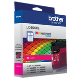 Brother LC406XLMS Magenta High Yield Ink Cartridge
