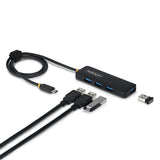 Hub USB-C 4 ports StarTech.com, 5Gbps, alimenté par bus, USB-C vers 4x USB-A M